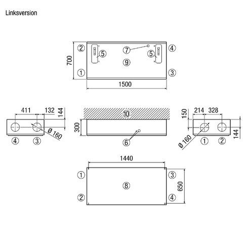 Raumluft-System WS 300 Flat BL