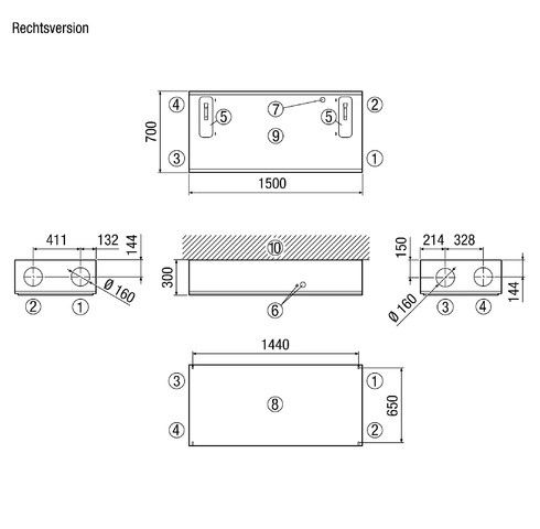 Raumluft-System WS 300 Flat KBR