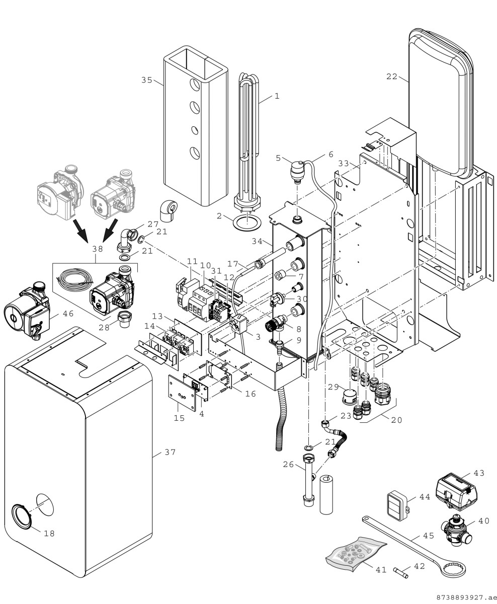 Elektro-Heizkessel wandh. TH35006