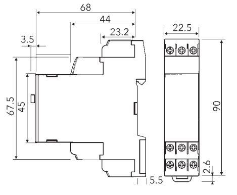 Zeitrelais SBA-2/22,5mm