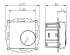 UP-Raumregler 5-30C AC230V UTE 1001-RAL1013-G55