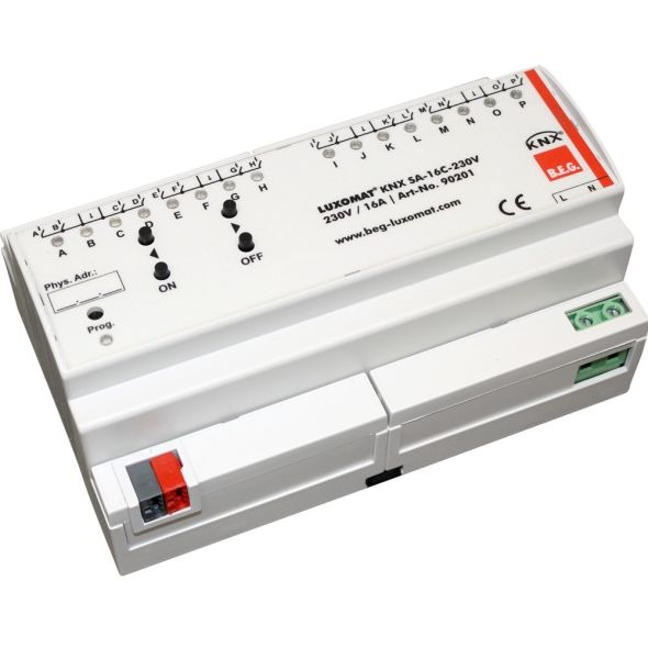 KNX-Reiheneinbaugerät KNX SA-16C-230V weiß