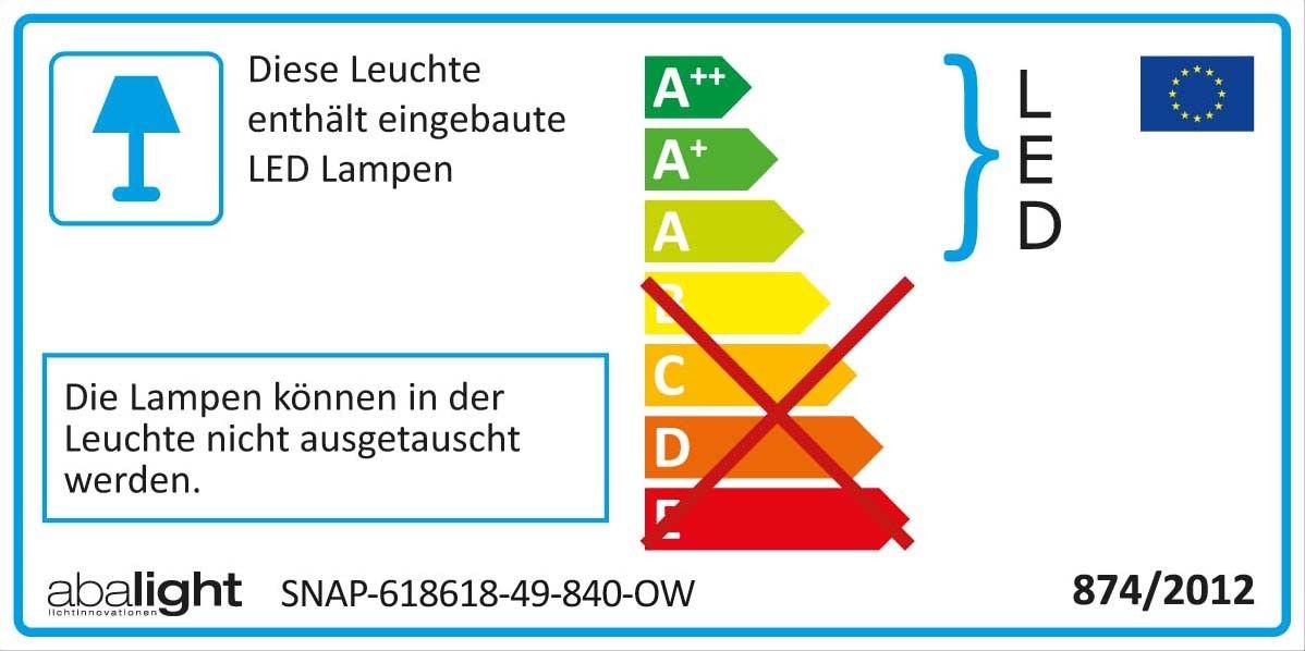 LED-Panel SNAP-618618-49-840OW