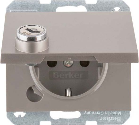 SCHUKO-Steckdose 41637004 edelstahl lackiert