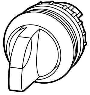 Leuchtwahltaste m.Knebelg. M22-WRLK3-R