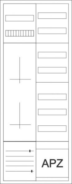 Zähler-Komplettschrank ZSD-2ZV-1400/APZ