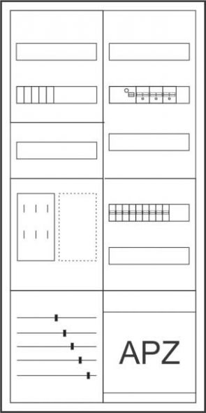 Zähler-Komplettschrank ZSDZV1100BKEI/APZ/C