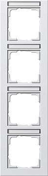 System 55 E2 4-fach Rahmen reinweiß seidenmatt 111422