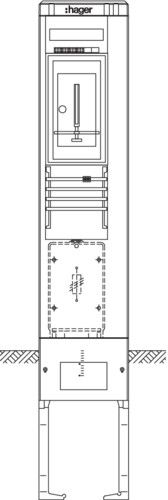 Zähleranschlusssäule ZAS202BE6