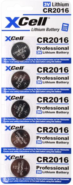 Knopfzelle Lithium 3V XCR2016 (5er)