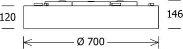 LED-Anbauleuchte PLL 20.700.40DALopal