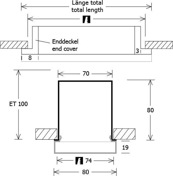 LED-Einbauleuchte MLE070073011AOVDAsix