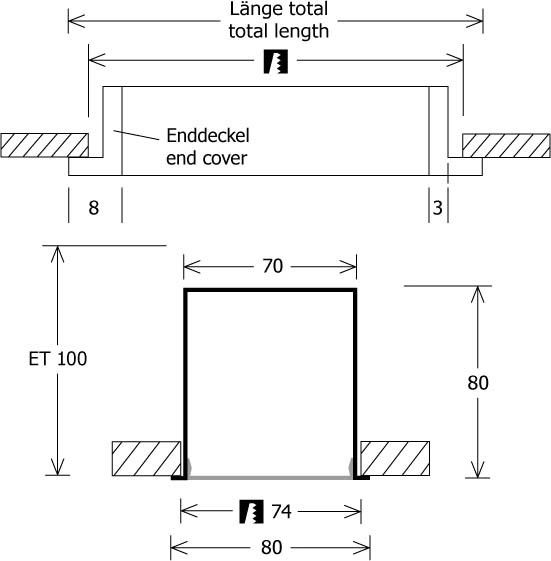 LED-Einbauleuchte MLE070073014APB sw