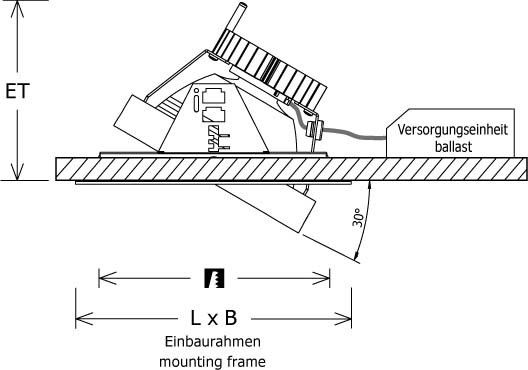 LED-Strahlereinsatz SCEKLP33.2030.55D si