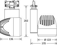 LED-Stromschienenstrahler BIXXL20430602 D STws