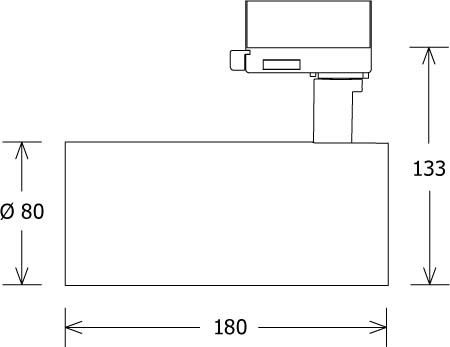 LED-Stromschienenstrahler JAMIE302.927.15.2sw