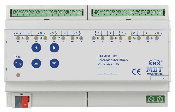 Jalousieaktor 8-fach JAL-0810.02