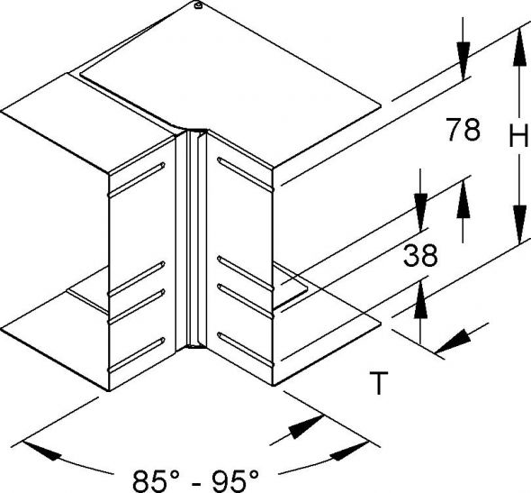 GK-Inneneck 90Gr. DKIV 170-78T100 W