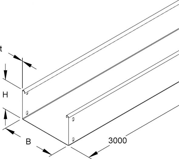 Kabelrinne RLU 110.200 F OV