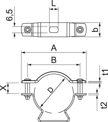 Abstandschelle ASL 733 25 A2