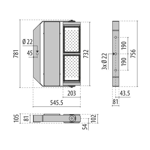 LED-Flutlichtstrahler 3113312