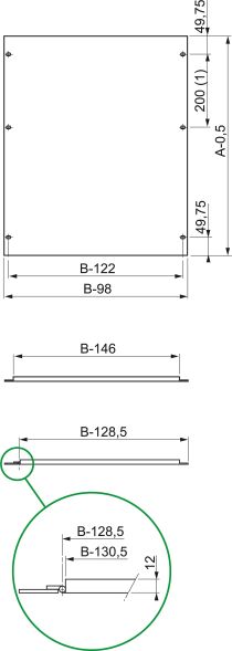 Frontplatte Vollblech NSYMPCH206