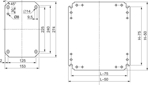 Montageplatte NSYMM32