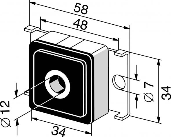 Schwingmetall-Gegenlager 9705602