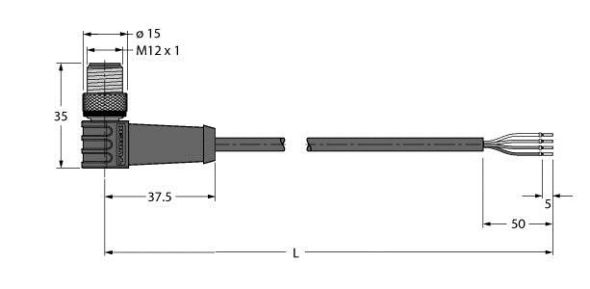 Aktuator- u. Sensorleitung HT-WWAS4-5/S2430