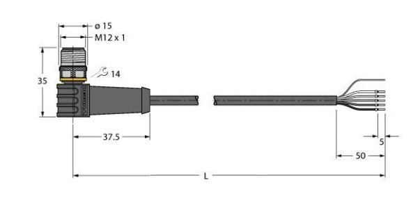 Anschlussleitung WSS4.5T-10/TXL