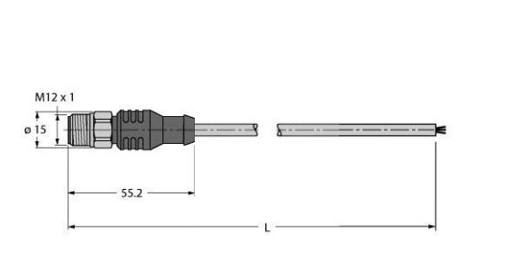 Feldbusleitung RSCV-FBY49OG-2M/5D