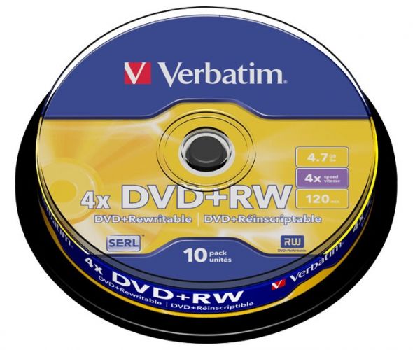 DVD+RW 4.7GB/120Min/4x 43488 (VE10)