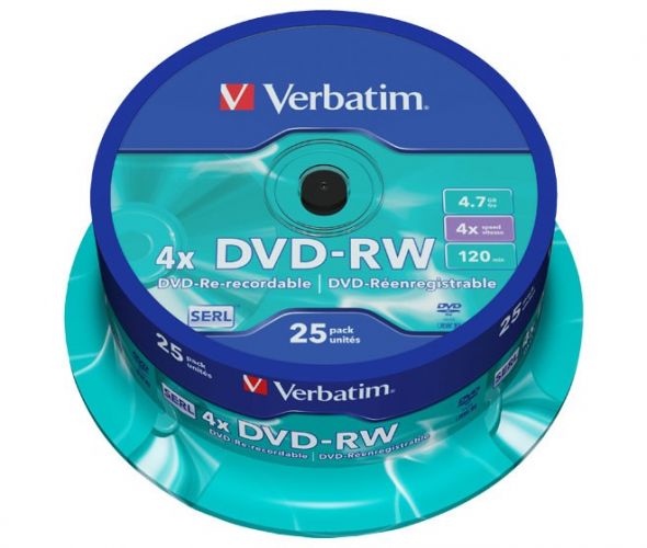 DVD-RW 4.7GB/120Min/4x 43639