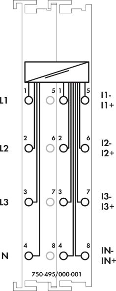 Leistungsmessklemme 750-495/000-001