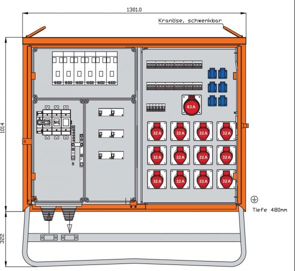 Verteilerschrank WV0576CR1