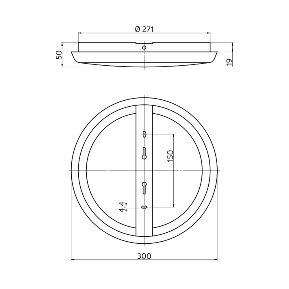 LED-Leuchte HF AL8-25-300-LED-3C-HF