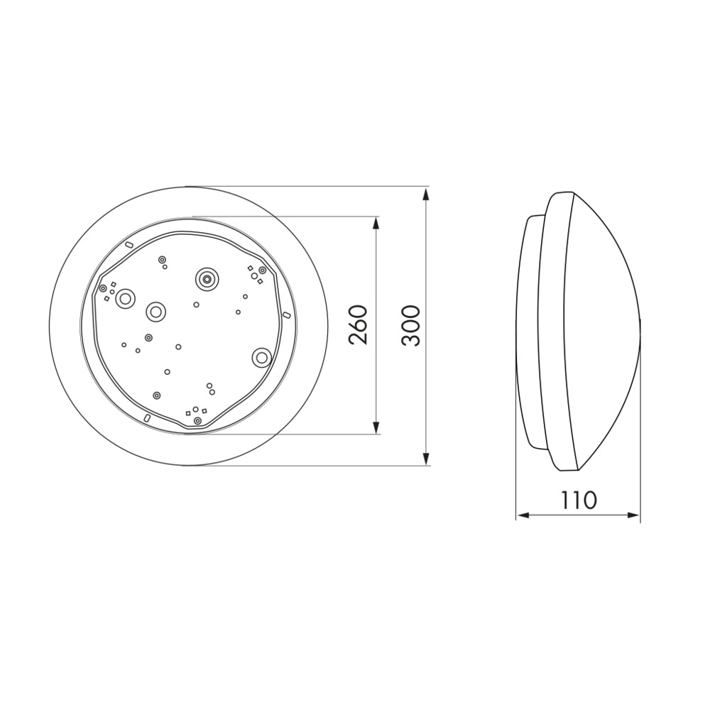 LED-Wand-u.Deckenleuchte L8-LEDN-HF weiß