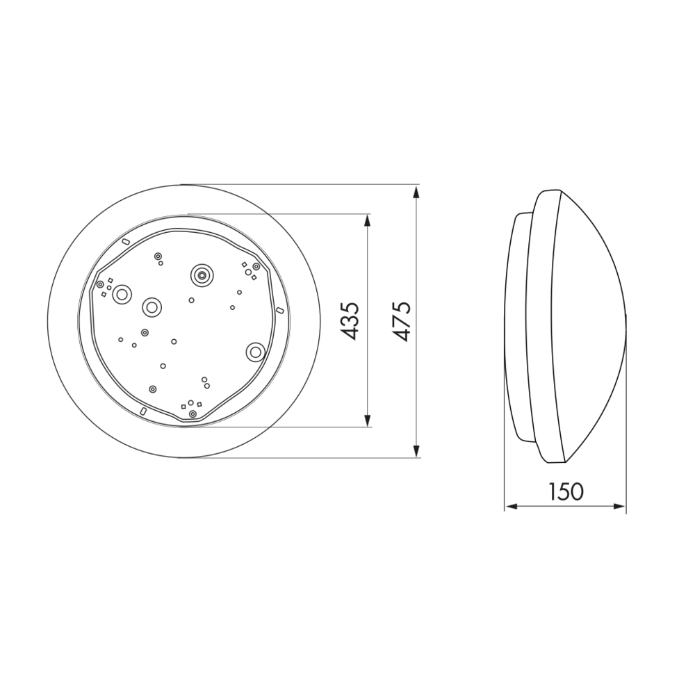 LED-Wand-u.Deckenleuchte L9-LEDN weiß