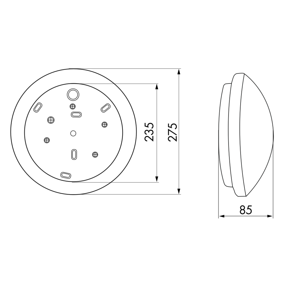 Wand- und Deckenleuchte HF-L1