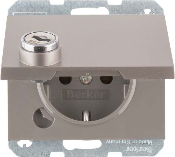 SCHUKO-Steckdose 41637004 edelstahl lackiert