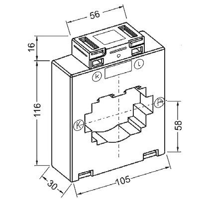 Aufsteckstromwandler AST830 1250/5A K0.5