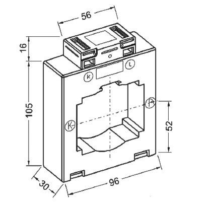 Geeichte Stromwandler E640.3 1000/1A K0.5