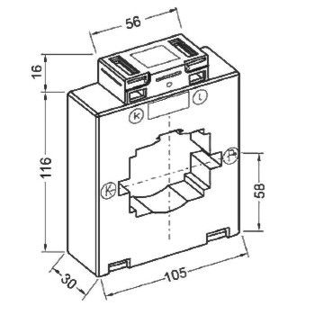 Geeichte Stromwandler E815.3 1250/5A K0.5s