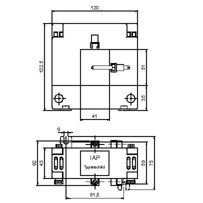 Schienenumbauwandler IAP 125/1A Kl.3