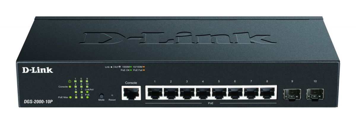 10-Port Gigabit Switch DGS-2000-10P