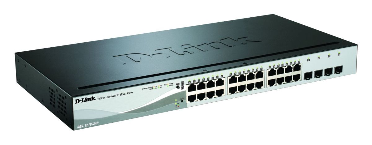 24-Port PoE Gigabit Switch DGS-1210-24P/E