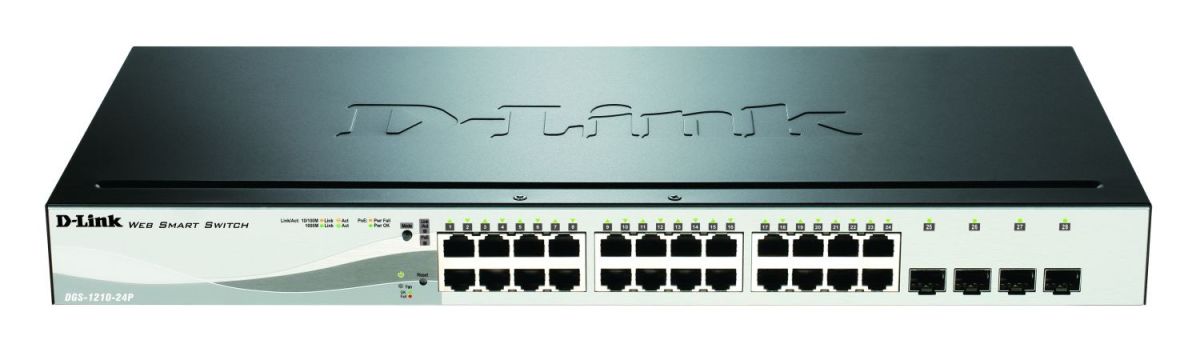 24-Port PoE Gigabit Switch DGS-1210-24P/E