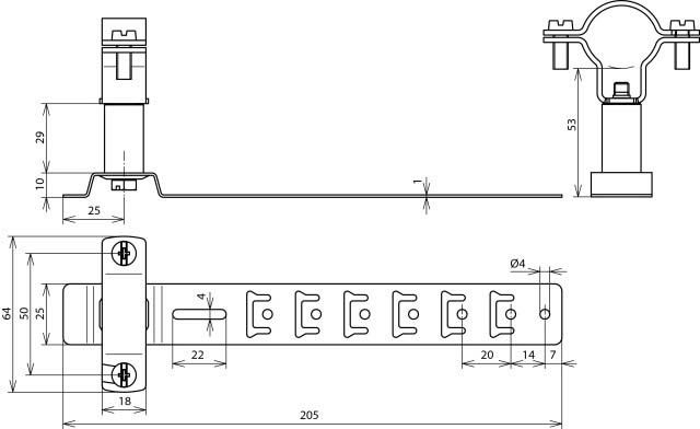 Dachleitungshalter 202857