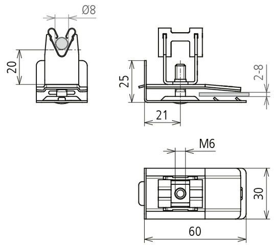 Dachleitungshalter 206379