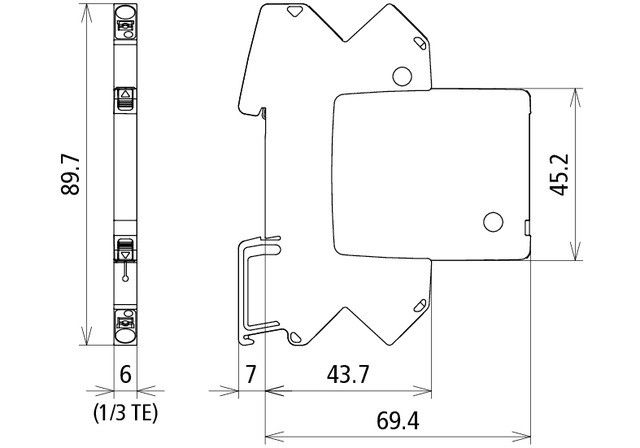 Erdungsmodul mit Basisteil BCO M2 E